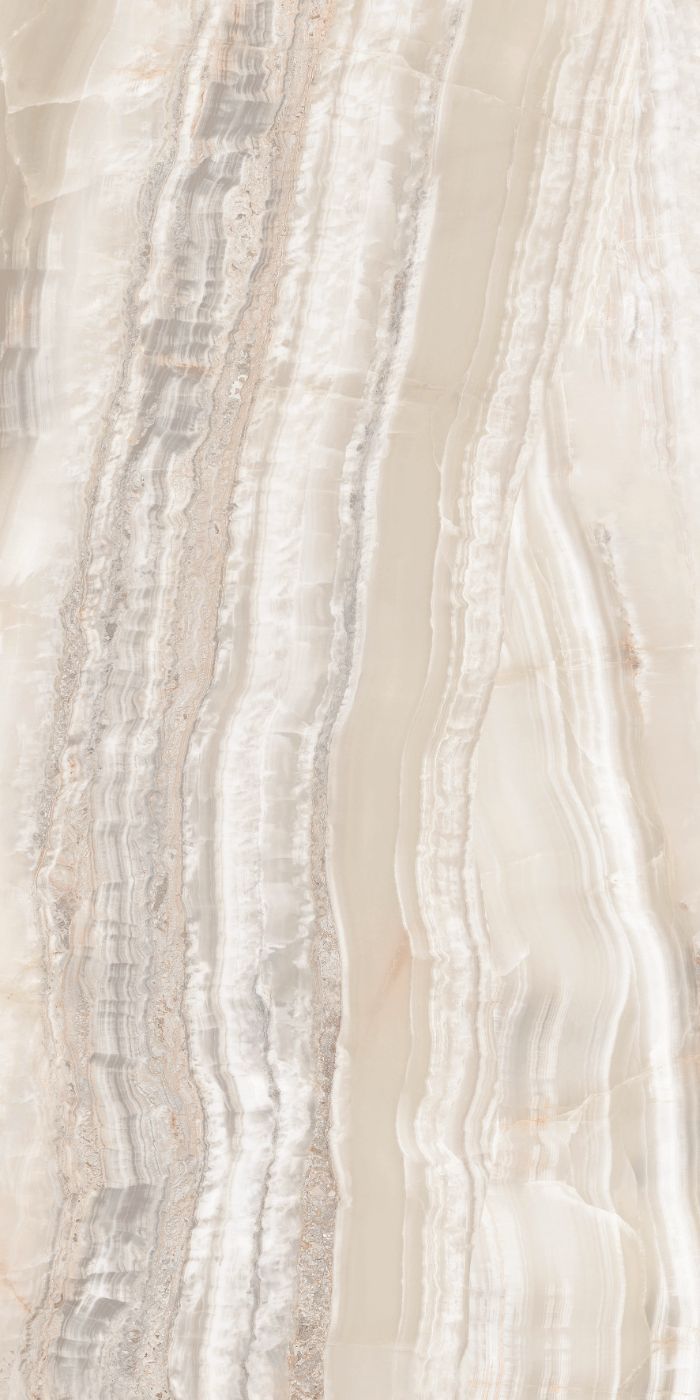 Marmorikuvioiset laatat ABK Sensi Up Onice Beige, 60x120 cm, 8,5 mm, kiiltävä (lux)