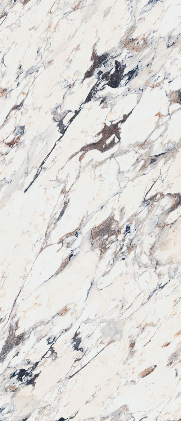 Marmorikuvioinen suurlaatta ABK Sensi Up Breccia Melange, 120x280 cm, 6 mm, kiiltävä (lux)