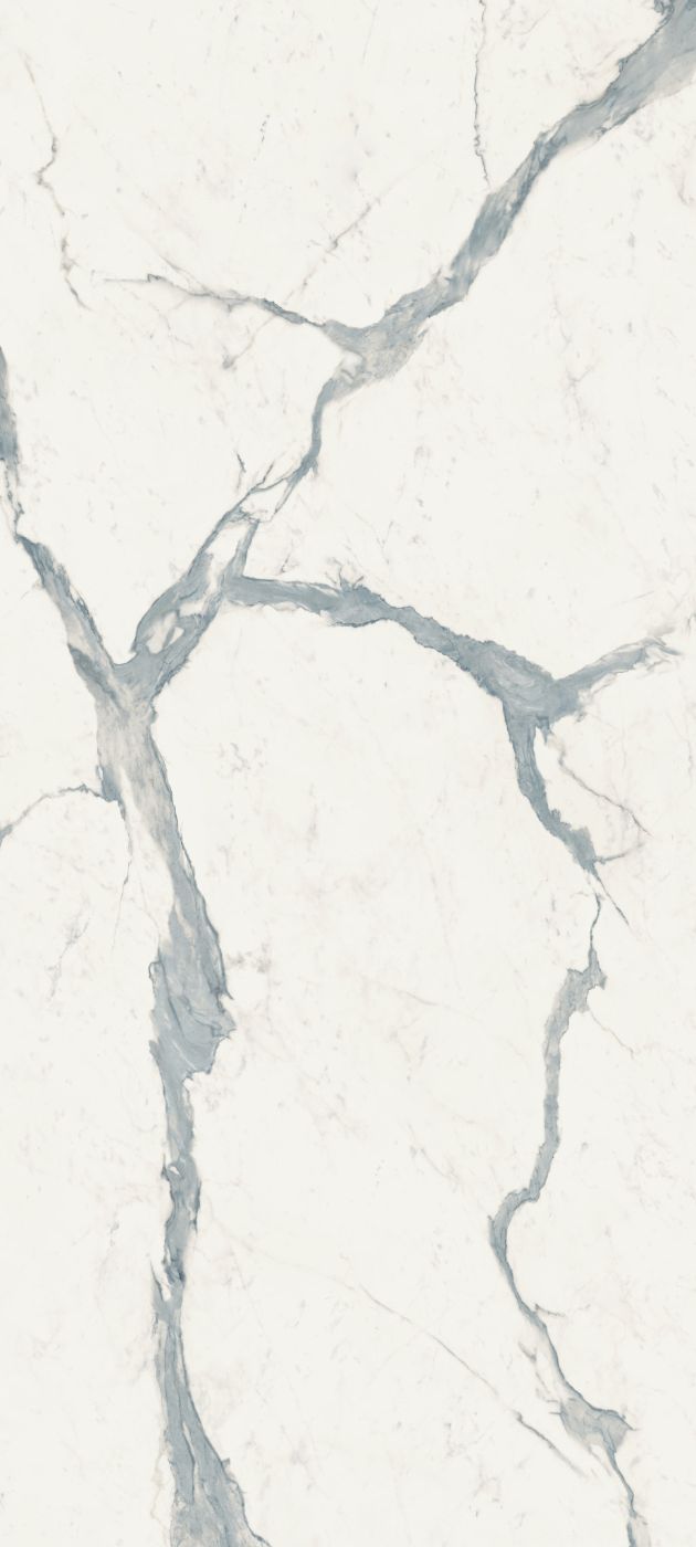 Marmorikuvioinen suurlaatta ABK Sensi Up Statuario Versilia, 120x280 cm, 6 mm, satiini (soft)