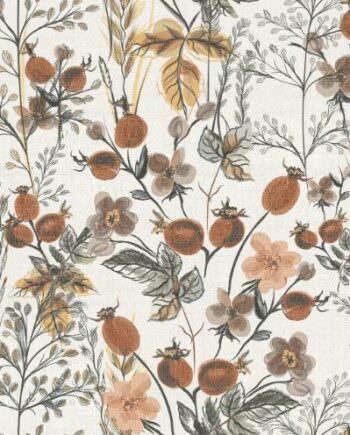 Kuviollinen keraaminen seinälaatta ABK Wide&Style Mini Berries, 60x120 cm, 7 mm, matta