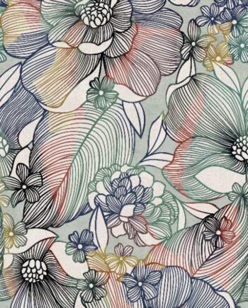 Kuviollinen koristesuurlaatta ABK Wide&Style Sixties Light, 160x320 cm, 6 mm, matta