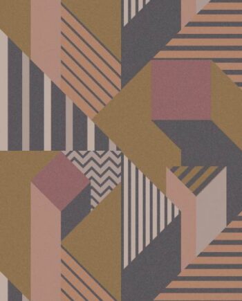 Kuviollinen koristesuurlaatta ABK Wide&Style Perspective Brown, 160x320 cm, 6 mm, matta