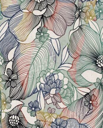 Kuviollinen koristesuurlaatta ABK Wide&Style Sixties Light, 120x280 cm, 6 mm, matta