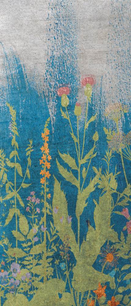 Kuviollinen koristesuurlaatta ABK Wide&Style Botanical A, 120x280 cm, 6 mm, matta