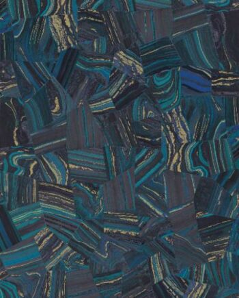 Kuviollinen koristesuurlaatta ABK Wide&Style Precious Blue, 120x280 cm, 6 mm, matta