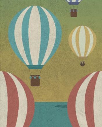 Kuviollinen koristesuurlaatta ABK Wide&Style Baloon C, 120x280 cm, 6 mm, matta