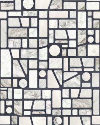 Kuviollinen koristesuurlaatta ABK Wide&Style Incertum Light, 120x280 cm, 6 mm, matta