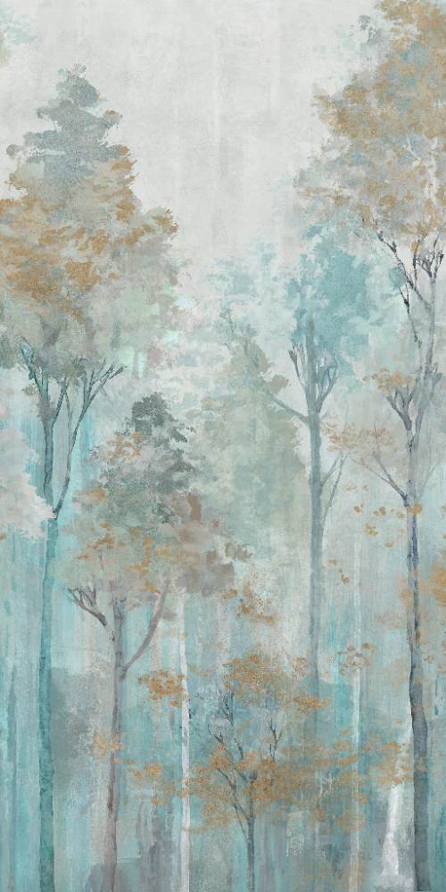Kuviollinen koristesuurlaatta ABK Wide&Style Trees Ivory A, 160x320 cm, 6 mm, matta