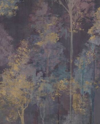 Kuviollinen koristesuurlaatta ABK Wide&Style Trees Purple B, 160x320 cm, 6 mm, matta