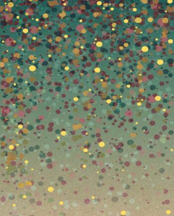 Kuviollinen koristesuurlaatta ABK Wide&Style Confetti Green A, 160x320 cm, 6 mm, matta