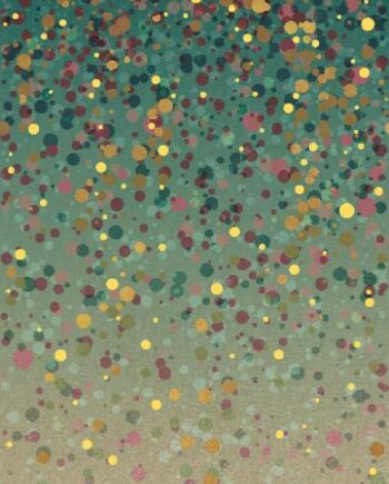 Kuviollinen koristesuurlaatta ABK Wide&Style Confetti Green B, 120x280 cm, 6 mm, matta