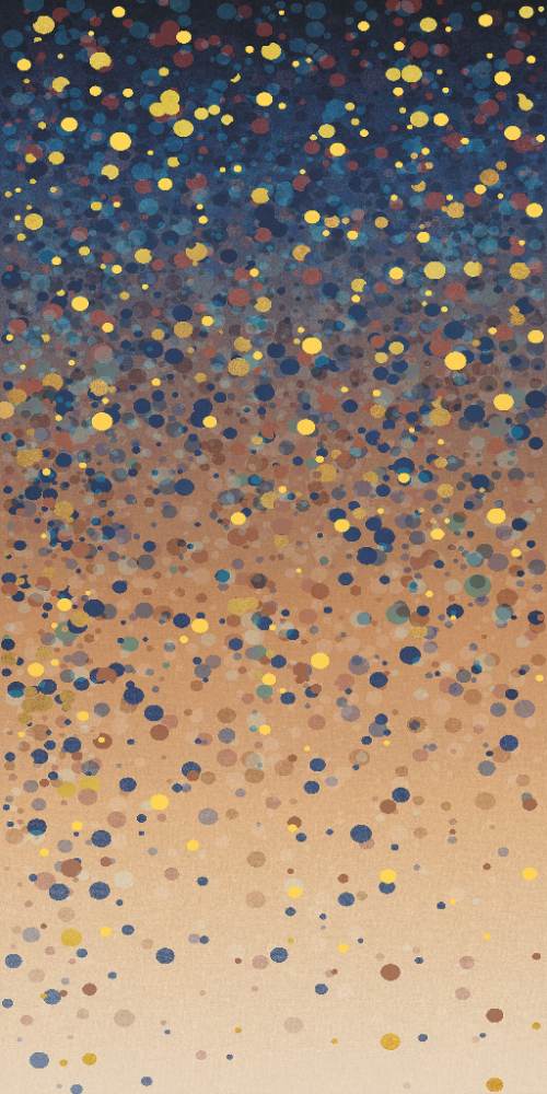 Kuviollinen koristesuurlaatta ABK Wide&Style Confetti Blue A, 160x320 cm, 6 mm, matta