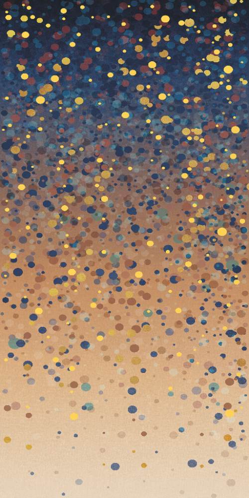 Kuviollinen koristesuurlaatta ABK Wide&Style Confetti Blue B, 160x320 cm, 6 mm, matta