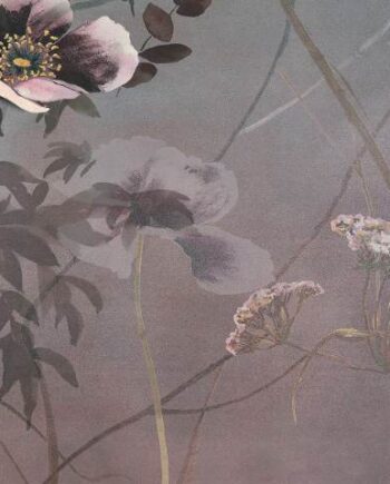 Kuviollinen koristelaatta ABK Wide&Style Country Flowers Pink B, 120x240 cm (4 x 60x120 cm), 8,5 mm, matta