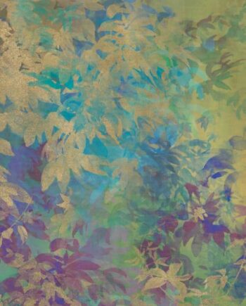 Kuviollinen koristesuurlaatta ABK Wide&Style Foliage Yellow A, 160x320 cm, 6 mm, matta