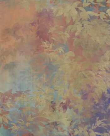 Kuviollinen koristesuurlaatta ABK Wide&Style Foliage Orange B, 160x320 cm, 6 mm, matta