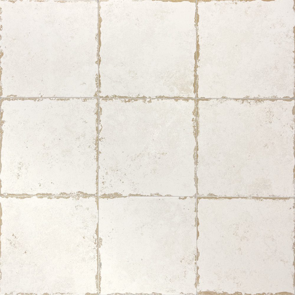 Kulunud servadega portselanplaat Dune Antiga Blanco, 20x20 cm, 9 mm, valge, R10