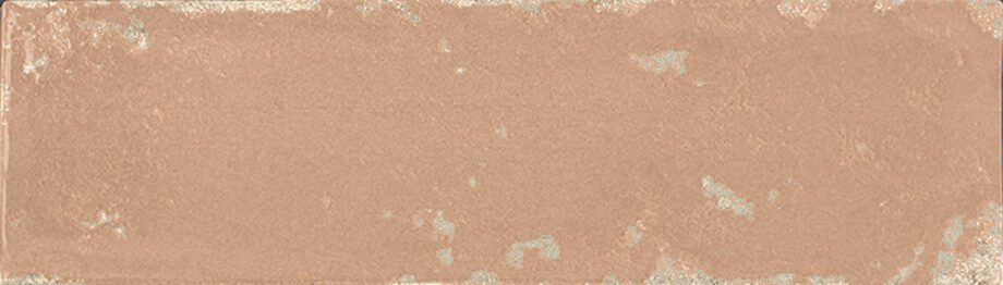Kulunud servadega läikiv keraamiline seinaplaat Dune Antiga Teja, 6,9x24 cm, 9 mm, telliskivipunane