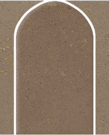 Betonikuvioinen mosaiikkilaatta Tau Detroit Cotto Arco, 43,7x14,3 cm, terrakotta