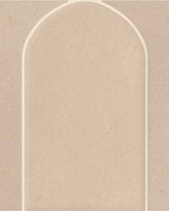 Betonikuvioinen mosaiikkilaatta Tau Detroit Linen Arco, 43,7x14,3 cm, pellavanbeige