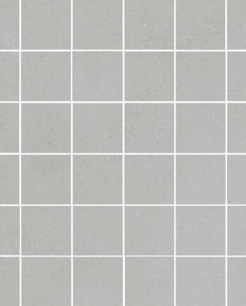 Betonikuvioinen mosaiikkilaatta Tau Integra Silver 5x5, 30x30 cm, hopeanharmaa