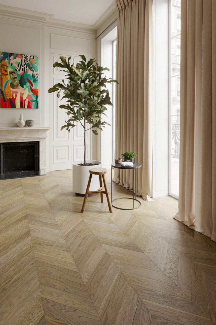 Chevron tammiparketti Esta Nordic S Havana erittäin mattalakattu – 3