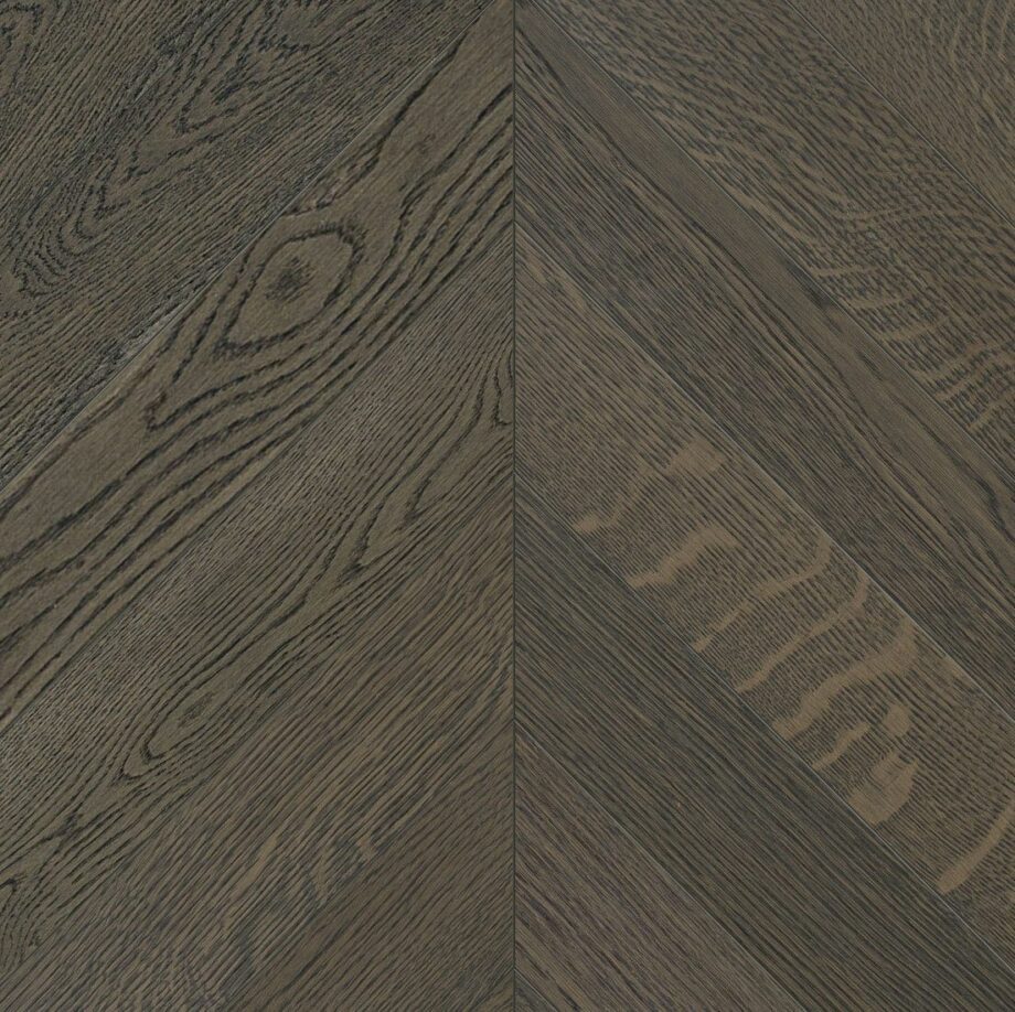 Chevron tammiparketti Esta Nordic S Lava Grey erittäin mattalakattu