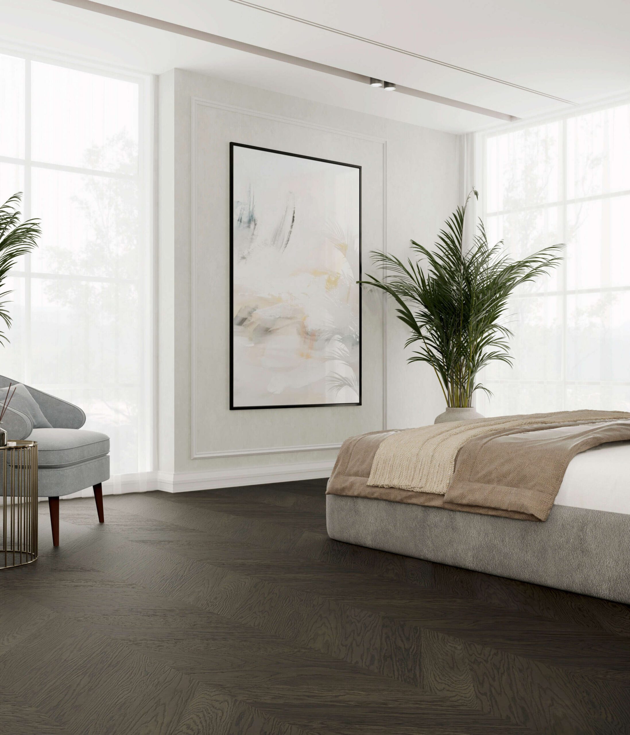 Chevron tammiparketti Esta Nova Eco Elite Lava Grey erittäin mattalakattu – 3