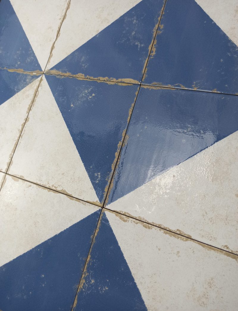 Valencia hüdroplaadi mustriga portselanplaat Dune Antiga Cabanyal Azul, 20x20 cm, 9 mm, sinine