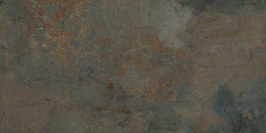 187728-1 Roostes metalli efektiga portselanplaat Dune Diurne Oxide, 60x120 cm, 10 mm, roostepruun