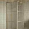 Suihkunurkka Hietakari Bläk 765 Paris, Sand-kehys, Reeded-lasi