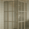 Suihkunurkka Hietakari Bläk 769 Paris, Sand-kehys, Reeded-lasi