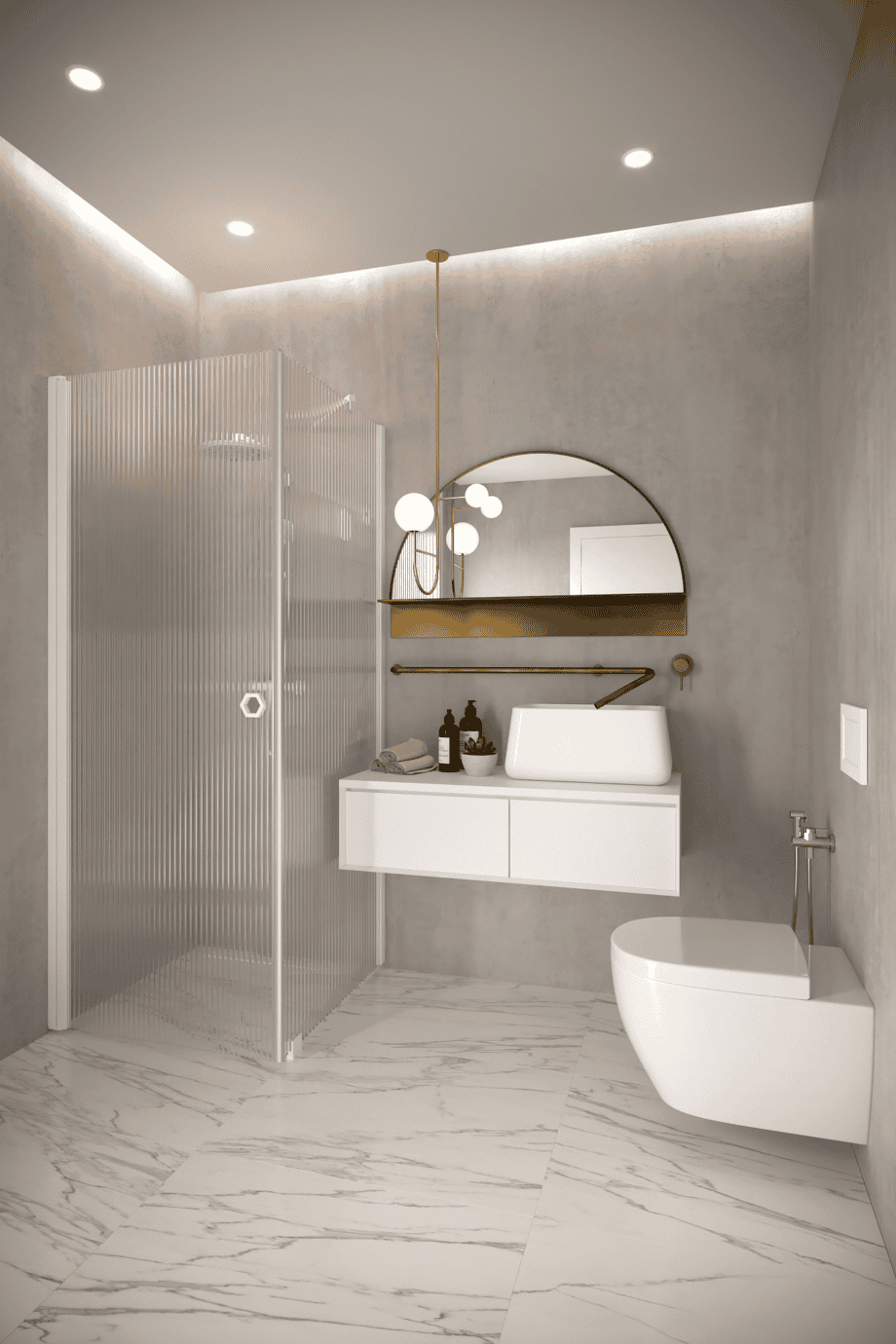 Suihkunurkka Hietakari Forma 368, valkoinen kehys, Reeded-lasi