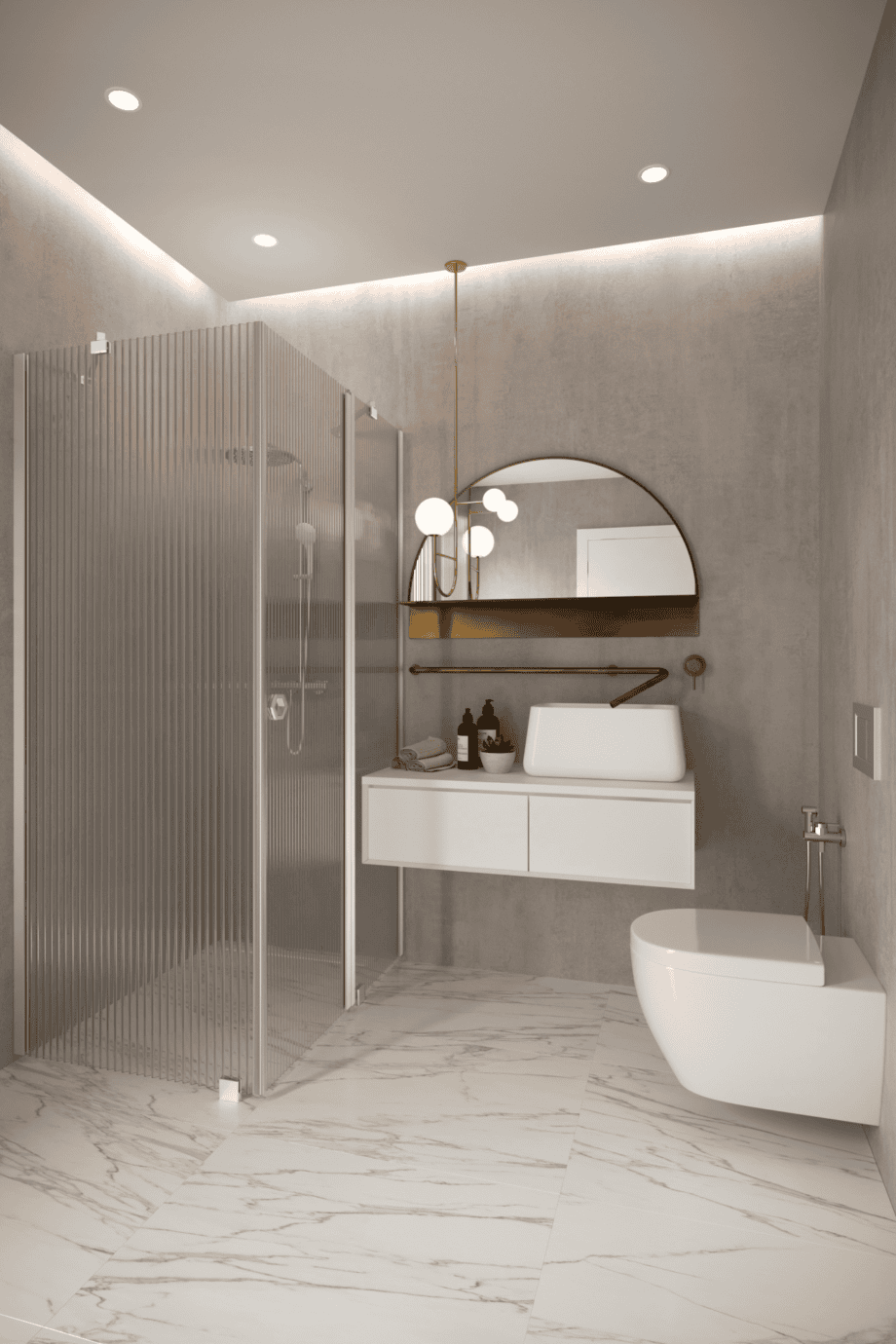 Suihkunurkka Hietakari Forma 370, Sand-kehys, Reeded-lasi