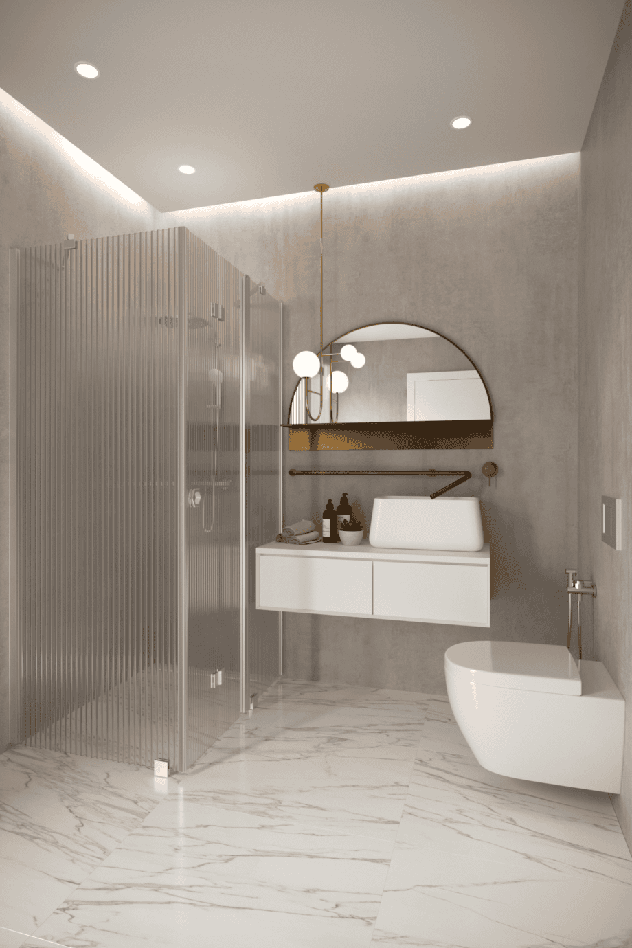 Suihkunurkka Hietakari Forma 371, alumiinikehys, Reeded-lasi