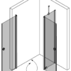Suihkunurkka Hietakari Forma 374 – 3D-piirros 2