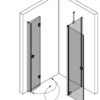 Suihkunurkka Hietakari Forma 377 – 3D-piirros 2