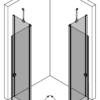 Suihkunurkka Hietakari Forma 379 – 3D-piirros 2