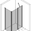 Suihkunurkka Hietakari Infinia 257 – 3D-piirros