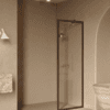 Kiinteä suihkuseinä Hietakari Bläk 731 New York, Cocoa-kehys, kirkas lasi Kiinteä suihkuseinä Hietakari Bläk 731 New York, Cocoa-kehys, kirkas lasi