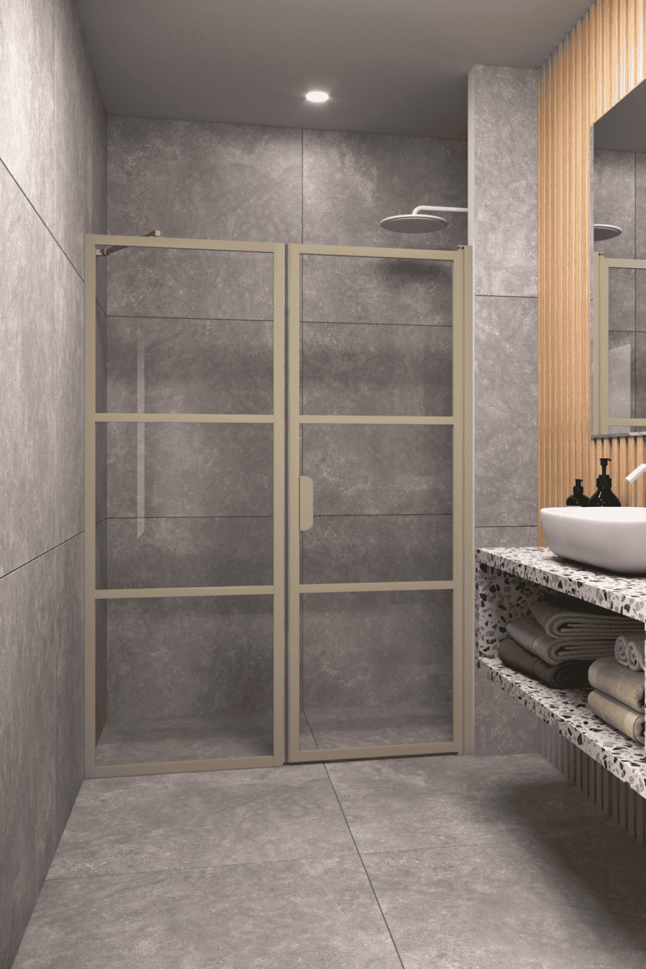 Tilanjakaja Hietakari Bläk 745 Tokyo, Sand-kehys, Reeded-lasi