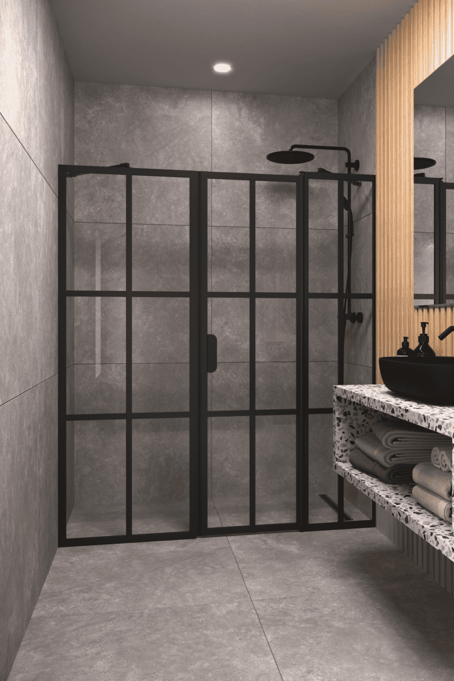 Tilanjakaja Hietakari Bläk 751 Paris, Mocha-kehys, satiinilasi