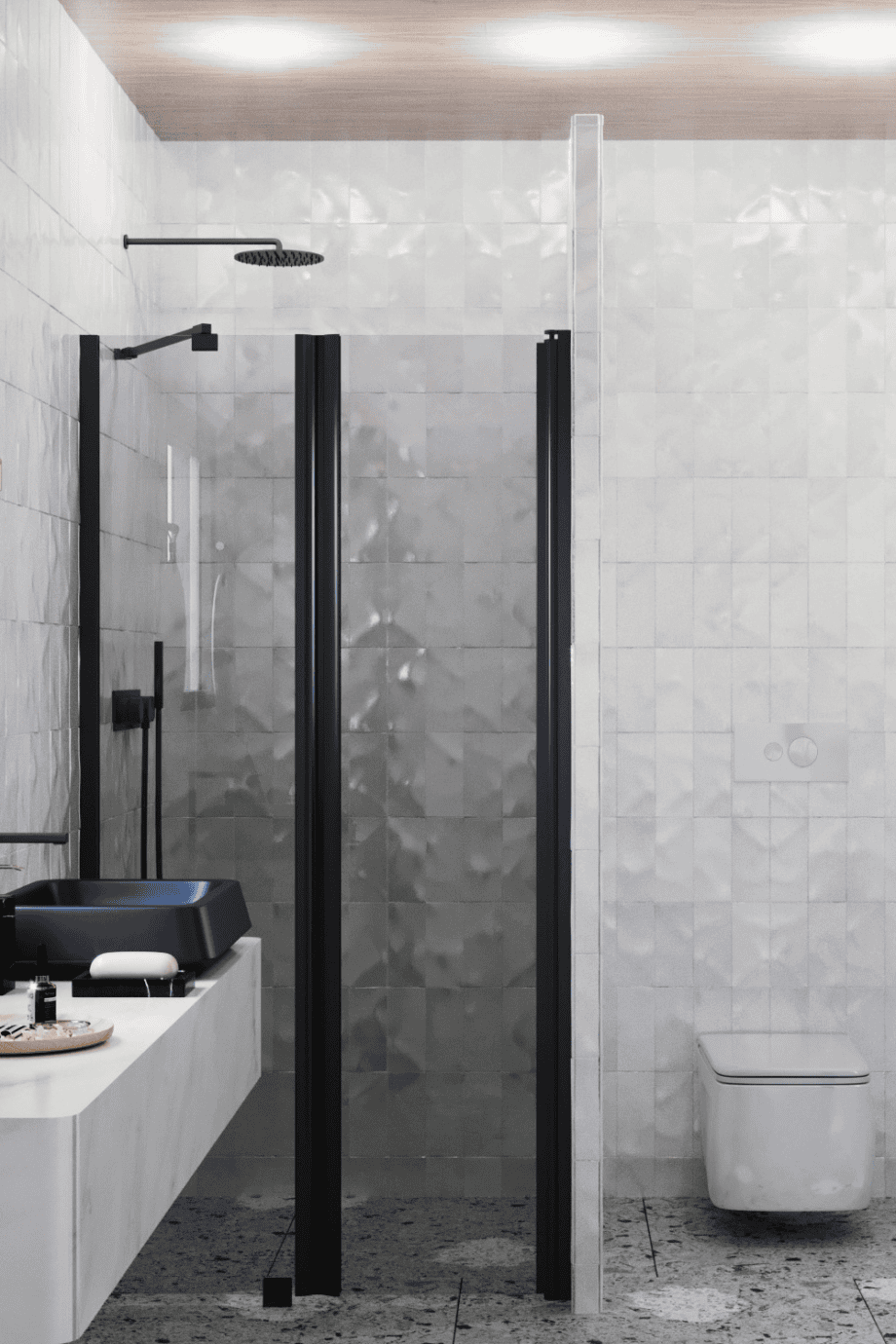 Tilanjakaja Hietakari Infinia 237, musta kehys, savulasi