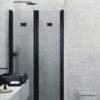 Tilanjakaja Hietakari Infinia 245, musta kehys, satiinilasi Tilanjakaja Hietakari Infinia 245, musta kehys, satiinilasi