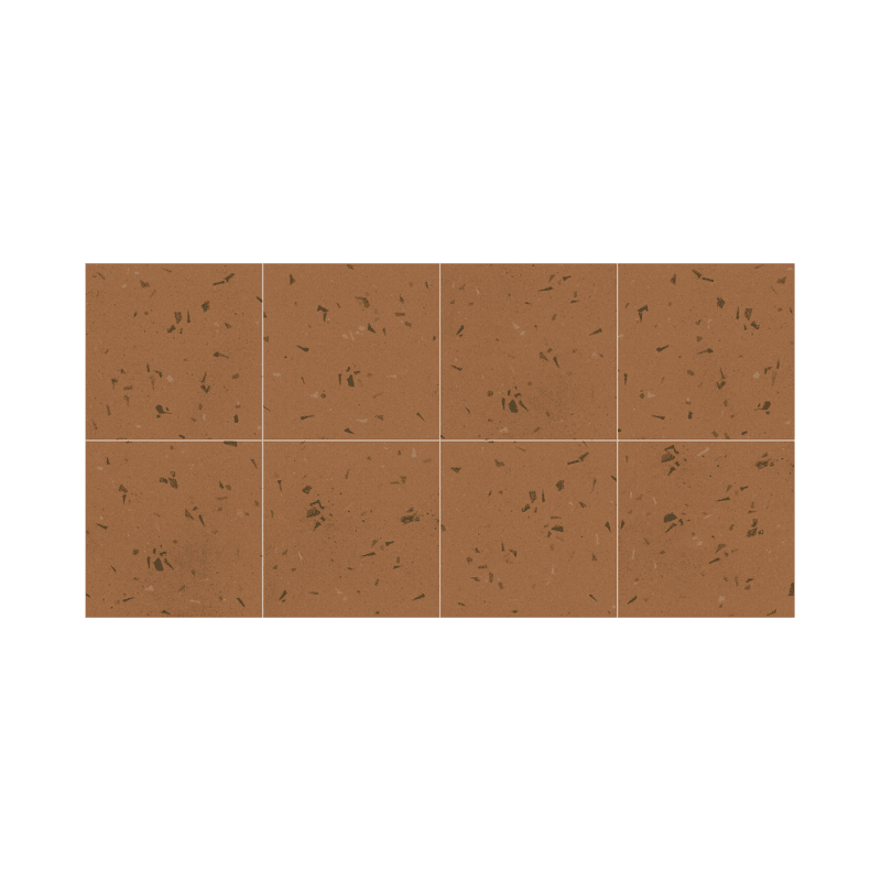 Värviline terrazzo-mustriga keraamiline plaat Dune Fragmenta Terracota