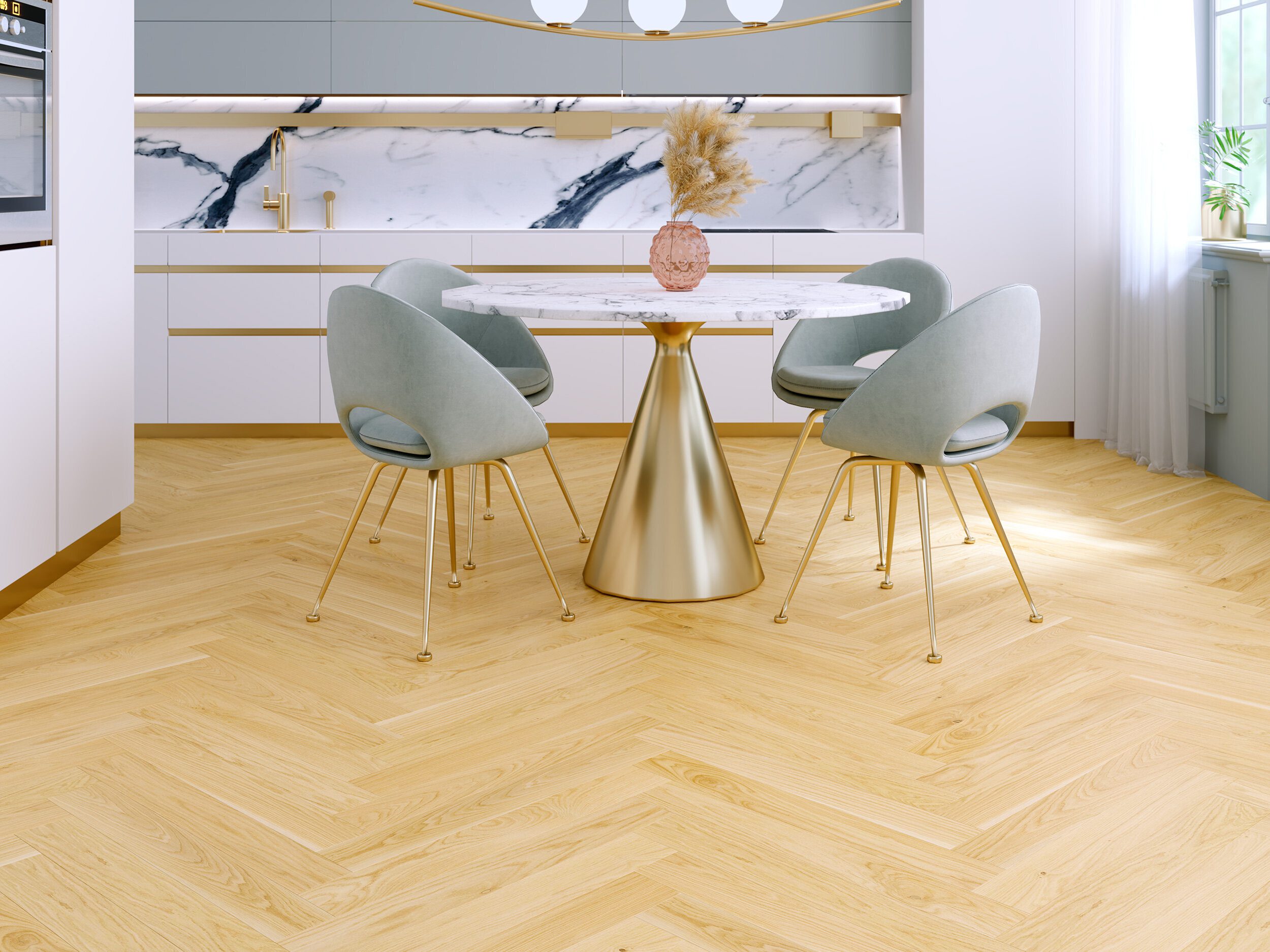 Kalanruoto tammiparketti Esta AB Pure Line 700 mm erittäin mattalakattu – 3