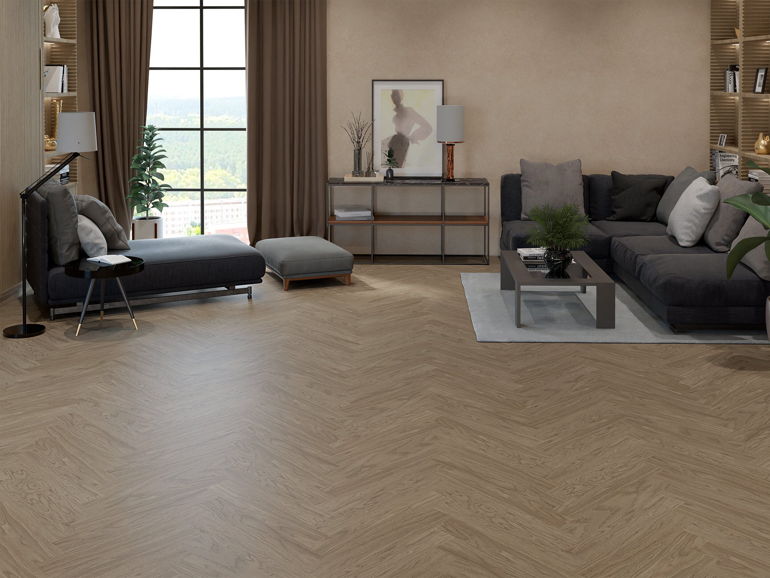 Kalanruoto tammiparketti Esta Nova Eco Elite Sandstone erittäin mattalakattu – 2