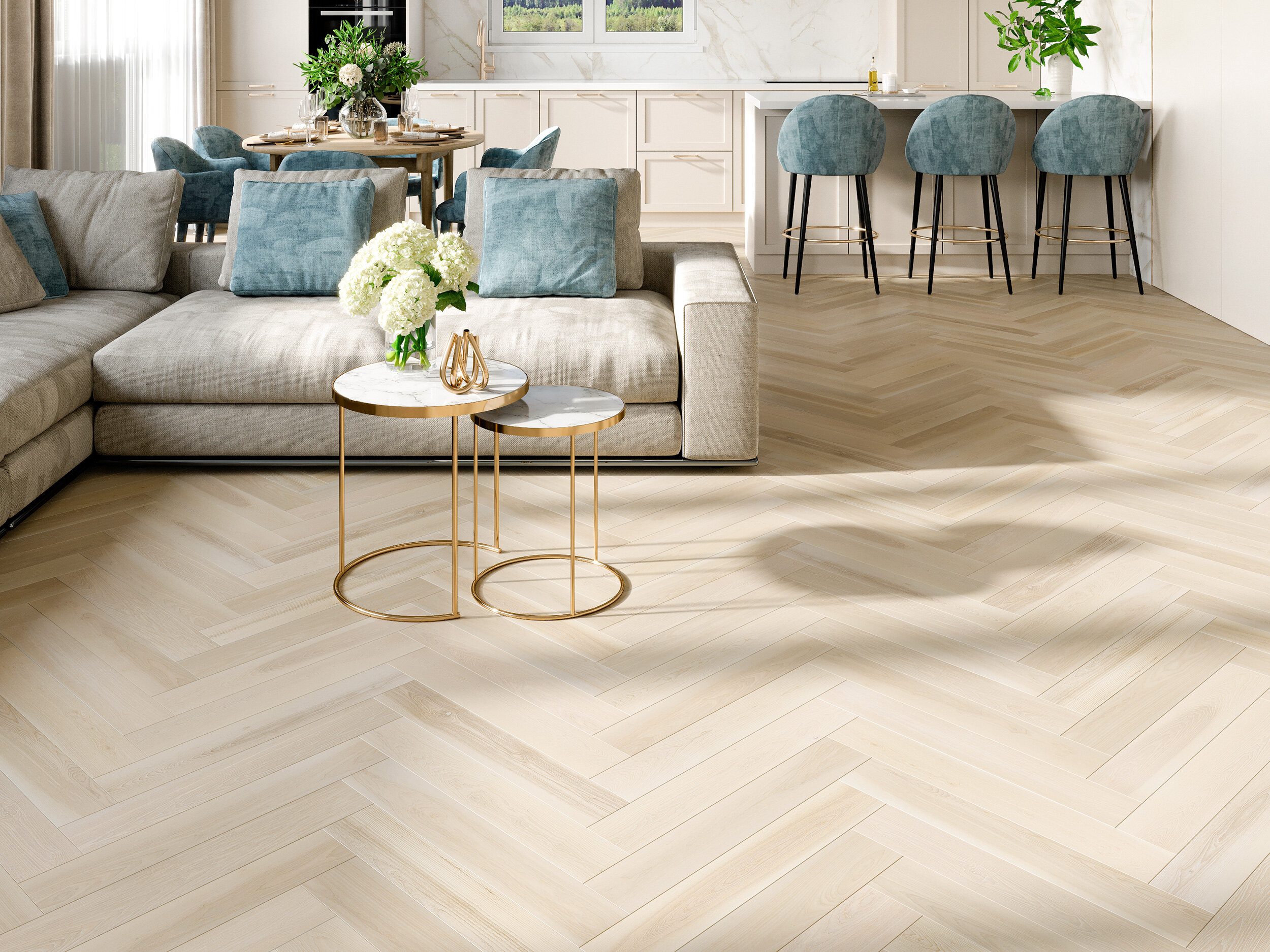 Kalanruotoparketti saarni Esta Elegant Frost Ivory Pores 700 mm erittäin mattalakattu – 3