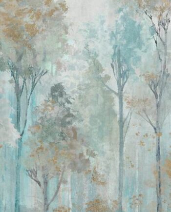 Kuviollinen koristesuurlaatta ABK Wide&Style Trees Ivory A, 120x280 cm, 6 mm, matta