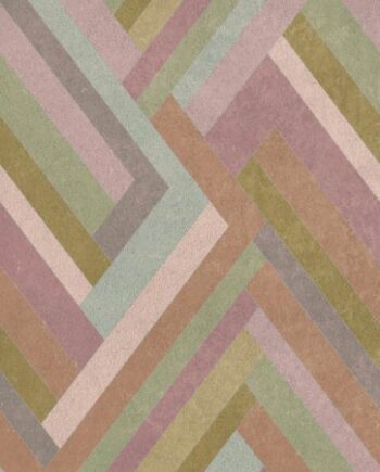 Kuviollinen koristesuurlaatta ABK Wide&Style Blocks Lilac, 160x320 cm, 6 mm, matta